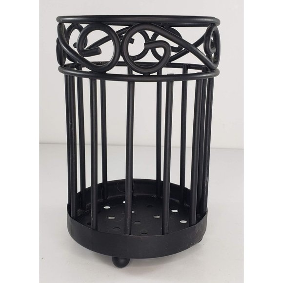 Scroll Utensil Holder Kitchen Black - Picture 4 of 6